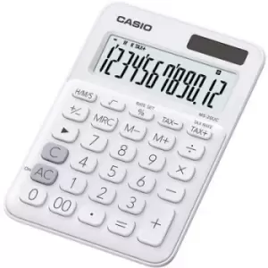 Image of Casio MS-20UC-PK Desk calculator Rose Display (digits): 12 solar-powered, battery-powered (W x H x D) 105 x 23 x 149.5 mm
