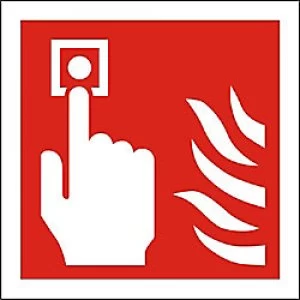 Image of Fire Sign Fire Point Vinyl 10 x 10 cm
