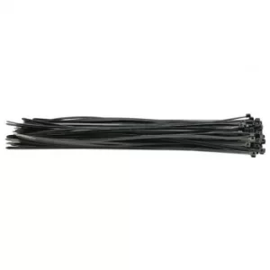Image of Draper Cable Ties, 4.8 x 400mm, Black (Pack of 100)