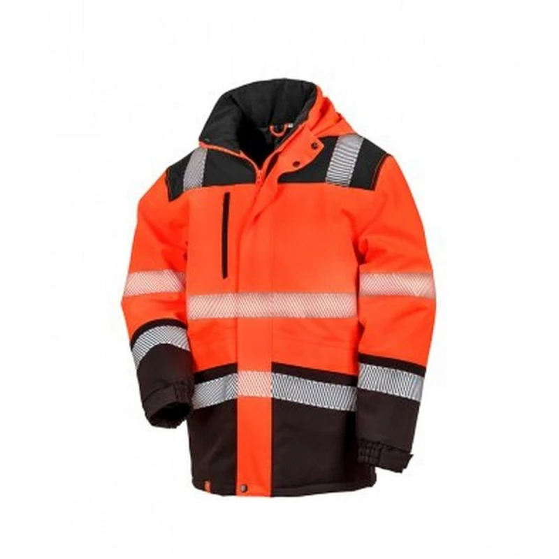 Image of Result Result Safe-Guard Safety Soft Shell Jacket in Burnt Orange Size: Medium Burnt Orange M Unisex 5059444594052