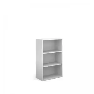 Image of Contract bookcase 1230mm high with 2 shelves - white