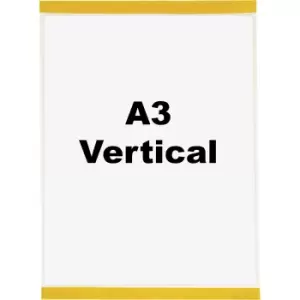 Image of Document sleeve, self-adhesive, for A3, portrait format, short side open, pack of 10