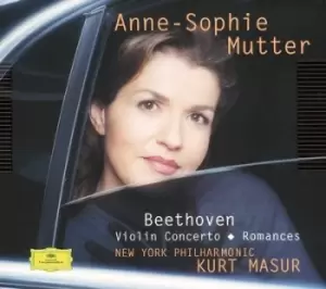 Image of Violin Concertos and Romances Masur Nypo Mutter by Ludwig van Beethoven CD Album
