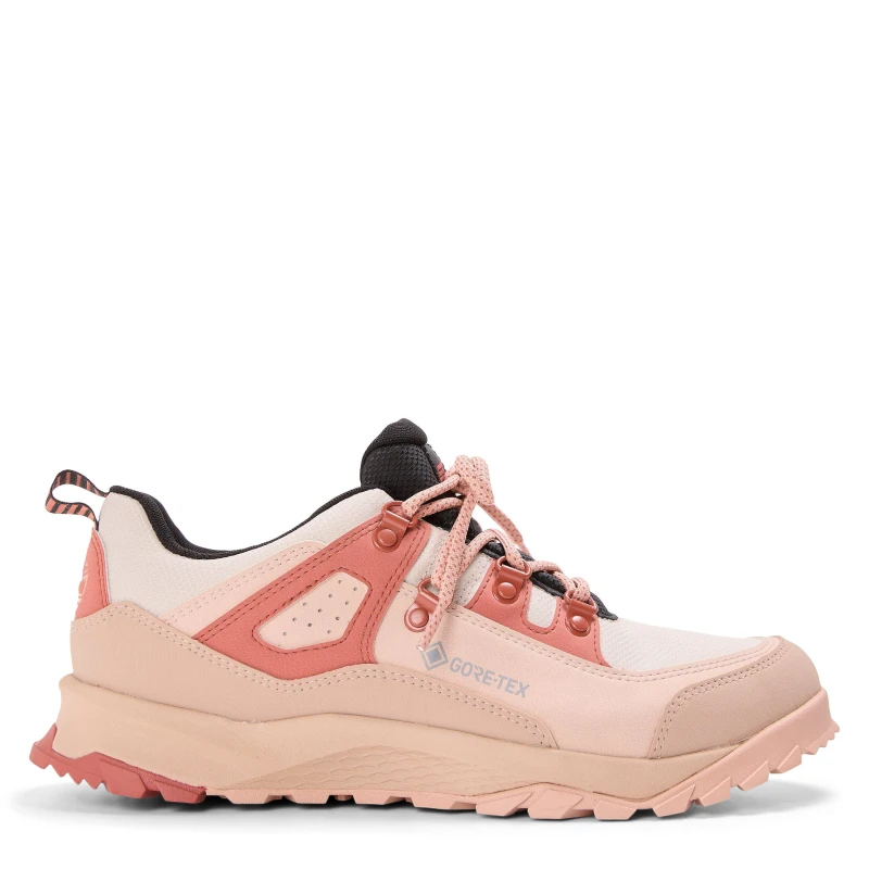 Image of Timberland Womens Low Lace Up GTX Hiking Boots Med Red Suede female 4 (37)