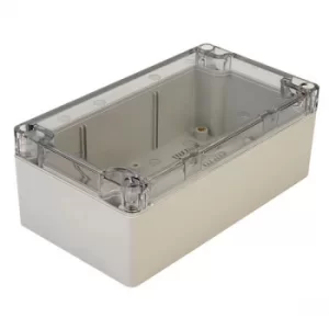 Image of Hammond 1554J2GYCL Watertight PC Enclosure Clear Lid 160 x 90 x 60...