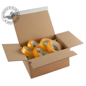 Image of Blake Purely Packaging Peel and Seal 260mm x 220mm x 130mm Postal Box Kraft Pack of 20