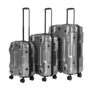 Image of Dellonda DL9 Lightweight ABS Silver Suitcase 3Pcs Set