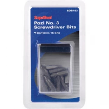 Image of SupaTool Pozi No. 3 Screwdriver Bits