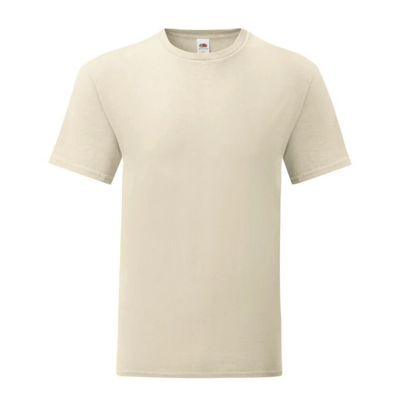 Image of Fruit Of The Loom Fruit of the Loom Men Iconic 150 T-Shirt in Natural Size: Small Natural S Male 5063425299515