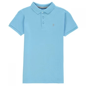 Image of Farah Bugs Polo Shirt - Breeze Blue