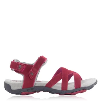 Image of Karrimor Salina Leather Ladies Walking Sandals - Red