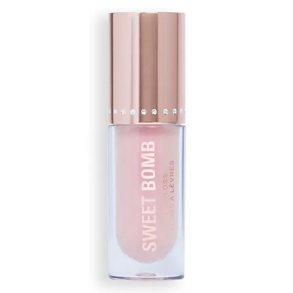 Image of Makeup Revolution Sweet Bomb Lip Gloss 4.5ml (Various Shades) - Vanilla Ice White Holo