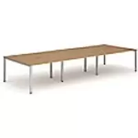 Image of dynamic Computer Desk Evolve Plus B6P16OAKS Oak 4800 mm x 1600 mm x 730 mm