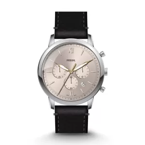 Image of Fossil Mens Neutra Chronograph Eco Leather Watch - Black