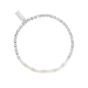 Image of ChloBo Sterling Silver Rose Quartz Sparkle Cube Bracelet