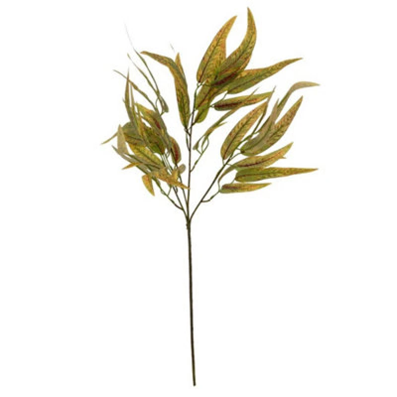 Image of Hill Interiors Variegated Long Leaf Eucalyptus Spray Artificial Flower - Plastic - L75 X W75 X H75cm - Green