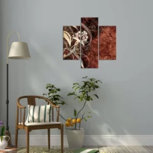 Image of 3MDF-058 Multicolor Decorative MDF Painting (3 Pieces)