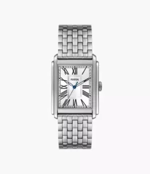 Image of Fossil Men Carraway Three-Hand Stainless Steel Watch