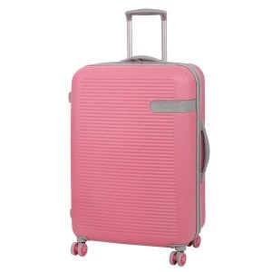 Image of IT Luggage 8 Wheel Hard Shell Medium Salmon Suitcase