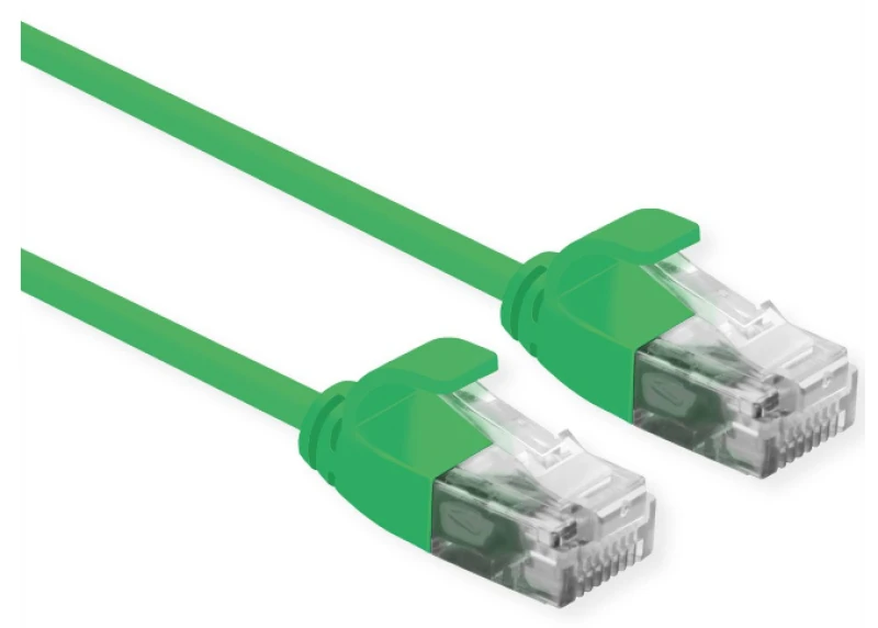 Image of ROLINE 21.15.3930 networking cable Green 0.15 m Cat6a U/UTP (UTP)