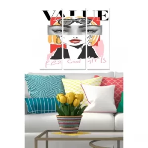 Image of MDF1241220847 Multicolor Decorative MDF Painting (3 Pieces)