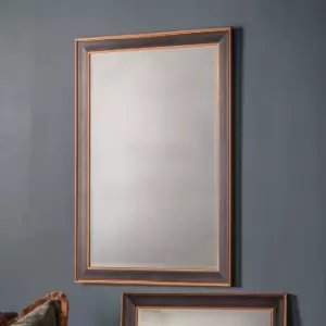 Image of Peoria Mirror 74 x 102cm Black Black