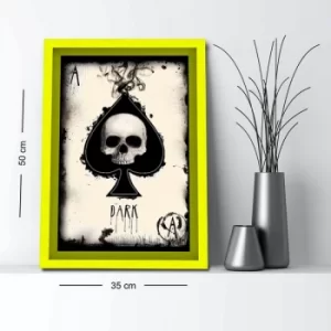 Image of 3550AHS-028 Multicolor Decorative Framed MDF Painting