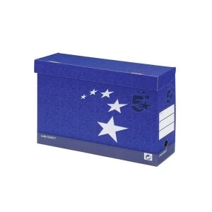 Image of 5 Star Foolscap Transfer Case Blue Pack of 10