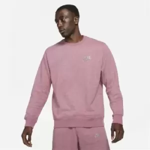 Image of Nike Sportswear Sport Essentials+ Mens Semi-Brushed Crew Sweater - Pink