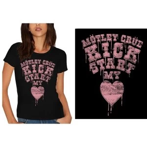 Image of Motley Crue - Kick Start My Heart Womens Large T-Shirt - Black