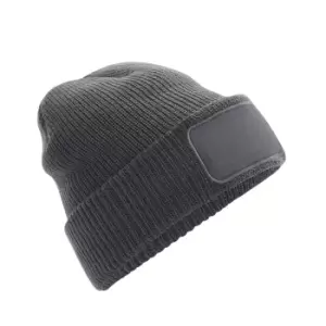 Image of Beechfield Unisex Adults Thinsulate Printer Beanie (One Size) (Graphite)