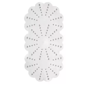 Image of Showerdrape Petal Bath Mat - White