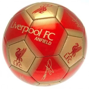 Image of Liverpool FC Football Signature Gold