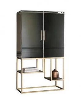 Image of Hudson Living Pippard Cocktail Cabinet ; Champagne