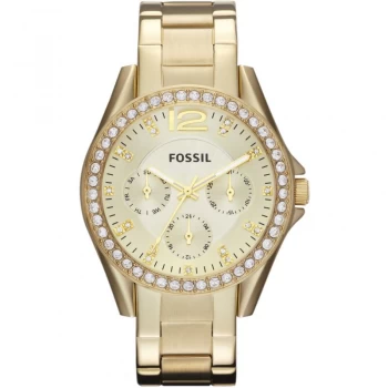 Image of Fossil Gold 'Riley' Dress Watch - ES3203