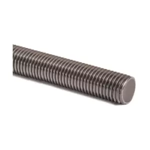 Image of Fully Threaded Rod Zinc Plated Studding Bar Grade 4.8 - 1m Length - Diameter 8mm - Pack of 10