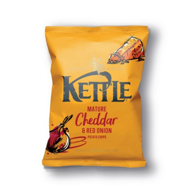 Image of Kettle Mature Cheddar Red Onion Crisps 40g (54 Pack) FG001862