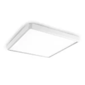 Image of Grok LED 1 Light Large Flush Ceiling Light White