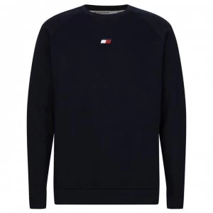 Image of Tommy Sport Flag Logo Sweatshirt - Desert Sky