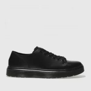 Image of Dr Martens Black Dante 6 Eye Shoe Flat Shoes