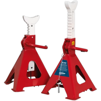 Image of Sealey Easy Action Ratchet Axle Stands 5 Tonne