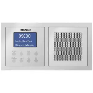 Image of TechniSat DIGITRADIO UP 1 Flush-mount radio DAB+, FM Bluetooth Incl. speaker box, Alarm clock Silver