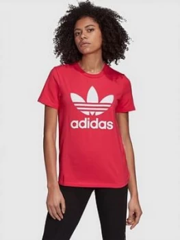 Image of Adidas Originals Trefoil T-Shirt - Pink