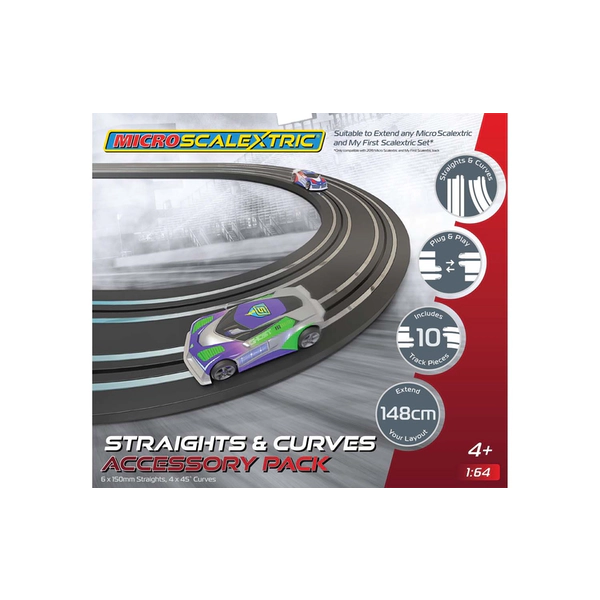 Image of Micro Scalextric Straights & Curves Track Extension Pack