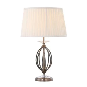 Image of 1 Light Table Lamp Aged Brass, E27