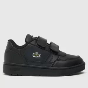 Image of Lacoste Black T-clip Toddler Trainers