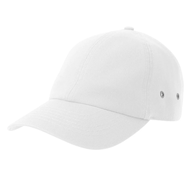 Image of Atlantis Mens Action-S 6 Panel Chino Unstructured Baseball Cap in White White Male One Size