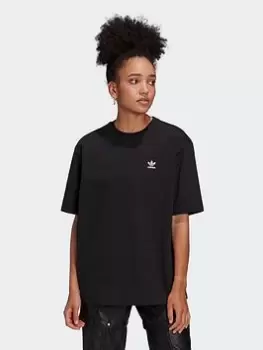 Image of adidas Originals Always Original Loose Graphic T-Shirt, Black, Size 10, Women