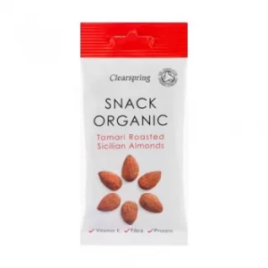 Image of Clearspring Snack Organic Tamari Roasted Sicilian Almonds 30g