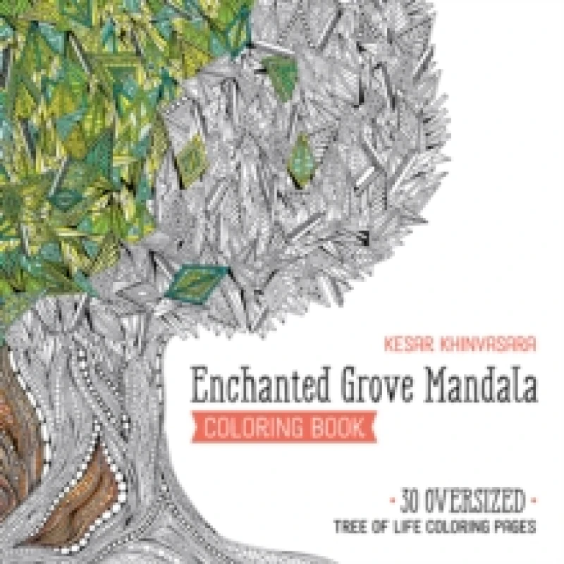 Image of Enchanted Grove Mandala Coloring Book : 30 Oversized Tree of Life Coloring Pages Paperback / softback